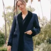 Abrigo Mery Corto Azul / Negro - The Nook Store
