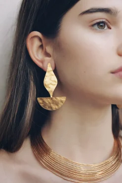 Aros serpiente medium - Pendientes Dorados | THE NOOK STORE