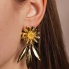 Aros serpiente medium - Pendientes Dorados | THE NOOK STORE