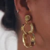 Aros serpiente medium - Pendientes Dorados | THE NOOK STORE