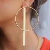 Aros serpiente medium - Pendientes Dorados | THE NOOK STORE