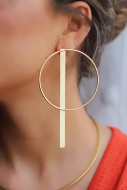 Aros serpiente medium - Pendientes Dorados | THE NOOK STORE