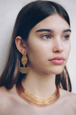 Aros serpiente medium - Pendientes Dorados | THE NOOK STORE