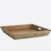 Bandeja Cuadrada Madera Reciclada - The Nook Store