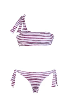 Bikini Asimétrico Raya Difuminada - The Nook Store