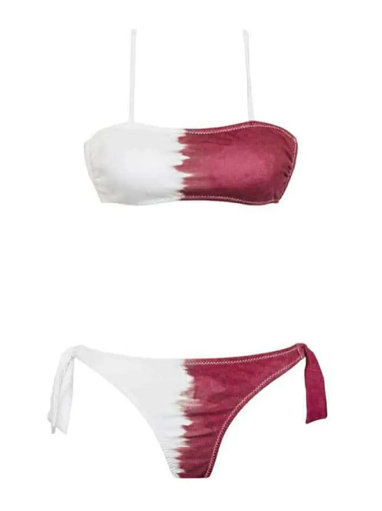 Bikini Bandeau Tie Picos - The Nook Store