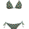Bikini triángulo frunces retro - The Nook Store
