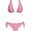 Bikini Triángulo Nido de Abeja Rosa Casis - The Nook Store