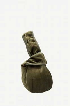 Bolso Asa Terciopelo Kaki - The Nook Store