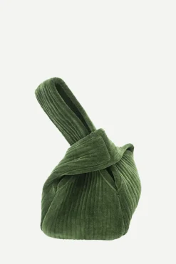 Bolso Asa Terciopelo Verde Hoja - The Nook Store