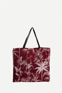 Bolso Shopper Cheetah Burdeos - The Nook Store