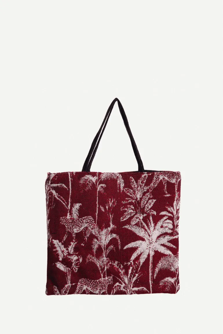 Bolso Shopper Cheetah Burdeos - The Nook Store