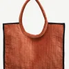 Bolso Shopper Terciopelo Teja - The Nook Store