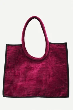 Bolso Shopper Terciopelo Fucsia - The Nook Store