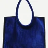 Bolso Shopper Terciopelo Azul Eléctrico - The Nook Store