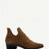 Botas Mer Tacón Bajo Stars Ante Cuero - The Nook Store