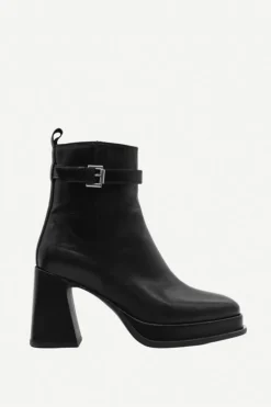 Botas Sella Hebilla Piel Negro - The Nook Store