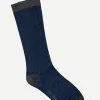 Calcetin caña alta L68 Azul jaspeado - The Nook Store