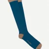 Calcetin caña alta L29 Azul midnight - Camel - The Nook Store