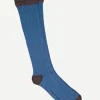 Calcetin caña alta L08 Azul océano -Terra - The Nook Store