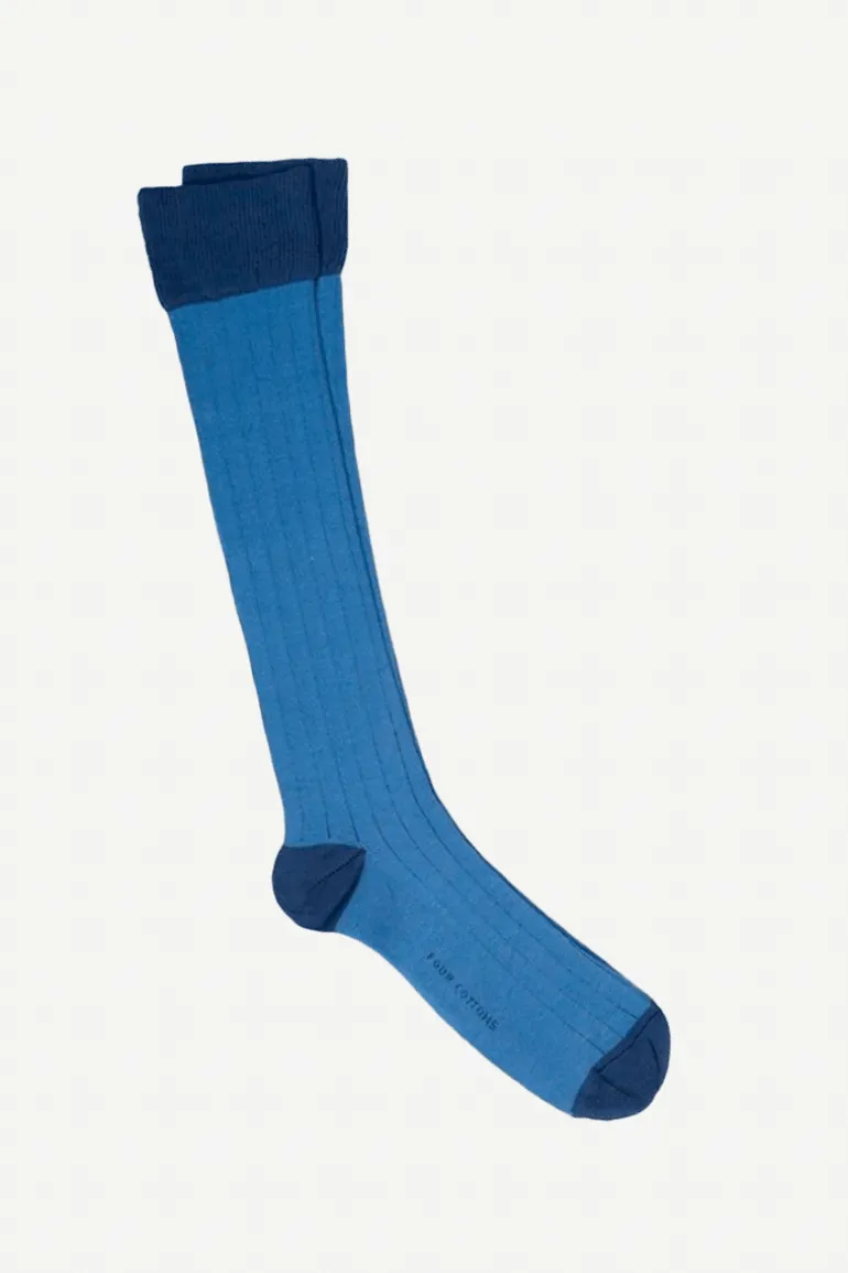 Calcetin caña alta L05 Azul medio - Raf - The Nook Store