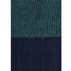 Calcetin caña alta L03 Azul marino - Verde - The Nook Store