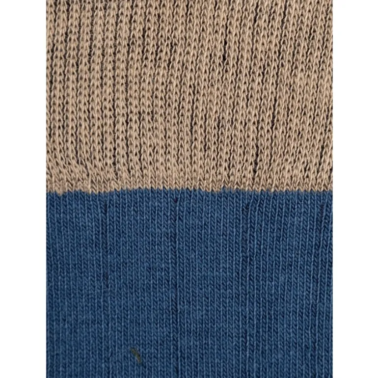 Calcetin caña alta L29 Azul midnight - Camel - The Nook Store