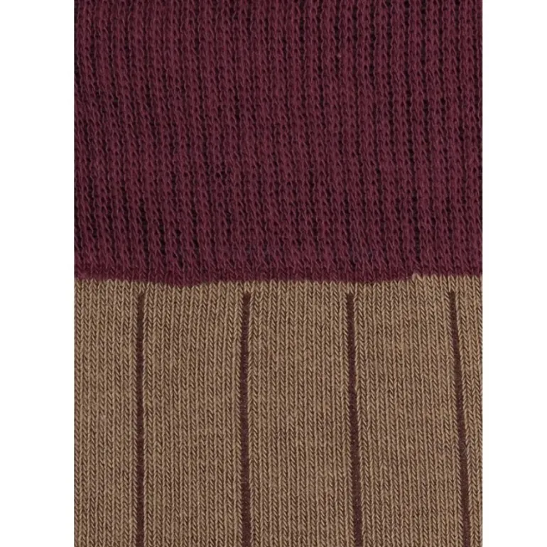 Calcetin caña alta L56 Camel - Vino - The Nook Store