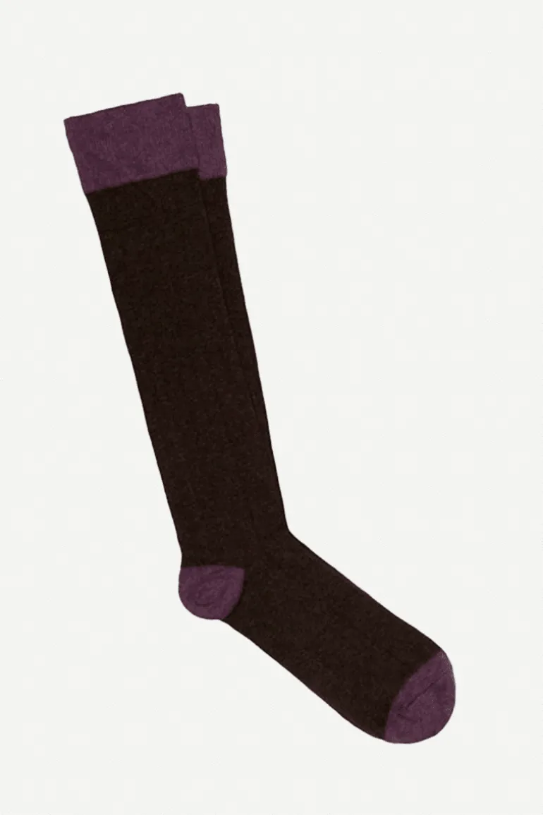 Calcetin caña alta L39 Loden - Viola - The Nook Store
