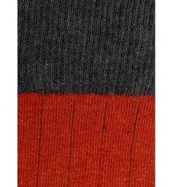 Calcetin caña alta L61 Naranja aragosta - Antracite - The Nook Store