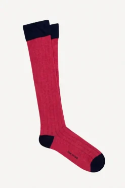 Calcetin caña alta L54 Rose - Azul marino - The Nook Store