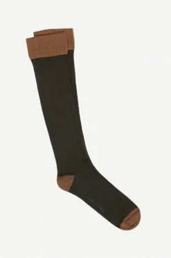 Calcetin caña alta L35 Verde caqui - Camel - The Nook Store