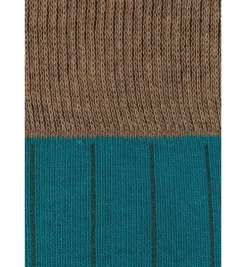 Calcetin caña alta L55 Verde ontano - Camel - The Nook Store