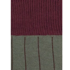 Calcetin caña alta L49 Verde oliva - Vino - The Nook Store