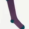 Calcetin caña alta L47 Viola - Verde campo - The Nook Store
