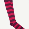 Calcetin caña alta R07 raya Rosa - Morado - The Nook Store