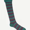 Calcetin caña alta R31 rayas Verde oliva - Viola - Terra - The Nook Store