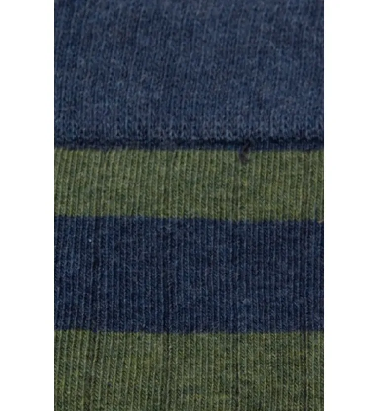 Calcetin caña alta R16 rayas Erika - Azul - The Nook Store