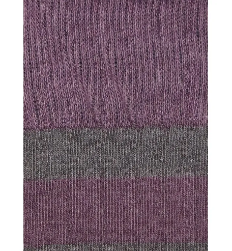 Calcetin caña alta R04 rayas Viola - Antracita - The Nook Store