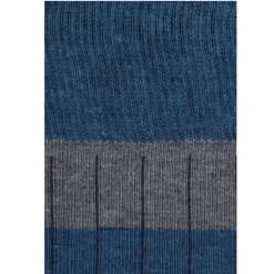 Calcetin caña alta R13 rayas Gris - Azul petróleo - The Nook Store