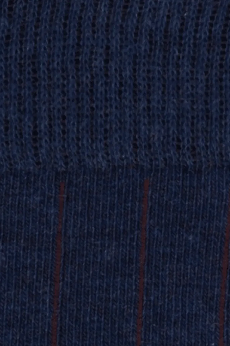 Calcetin caña corta LL80C Azul marino - Melagne - The Nook Store