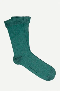 Calcetin caña corta LL10C Verde oliva melagne - The Nook Store