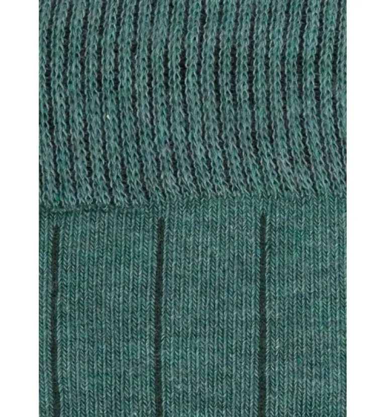 Calcetin caña corta LL10C Verde oliva melagne - The Nook Store