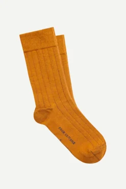 Calcetin caña corta Ocre - The Nook Store
