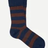 Calcetin caña corta R19C rayas Abisso - Bruno - The Nook Store