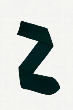 Calcetin hilo CH05 Verde oscuro Bicolor - The Nook Store