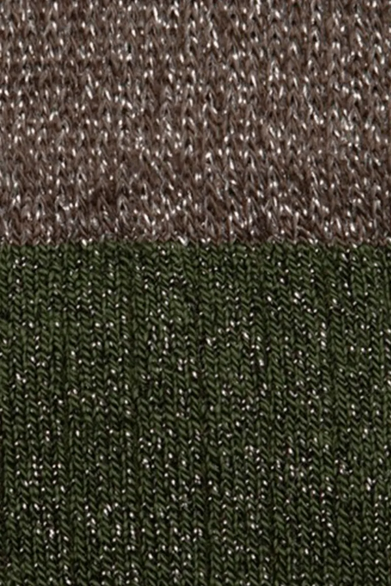 Calcetin P09 de purpurina Verde Kaki - The Nook Store
