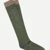 Calcetin purpurina caña alta PCAR04 rayas Caza - Azul Stone - The Nook Store
