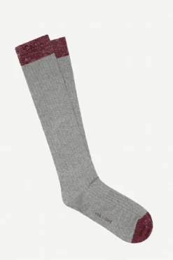 Calcetin purpurina caña alta PCA19 Gris Claro - The Nook Store