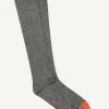 Calcetin purpurina caña alta PCA06 Gris - The Nook Store